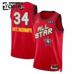 Maillot All-Star 2025 Giannis Antetokounmpo Jordan Rouge Swingman - Enfant